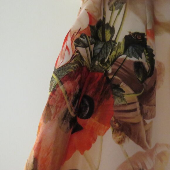 TED BAKER Aymay Opulent Bloom Floral Silk Maxi Dress Wedding - Ted Size 0 - Picture 14 of 16